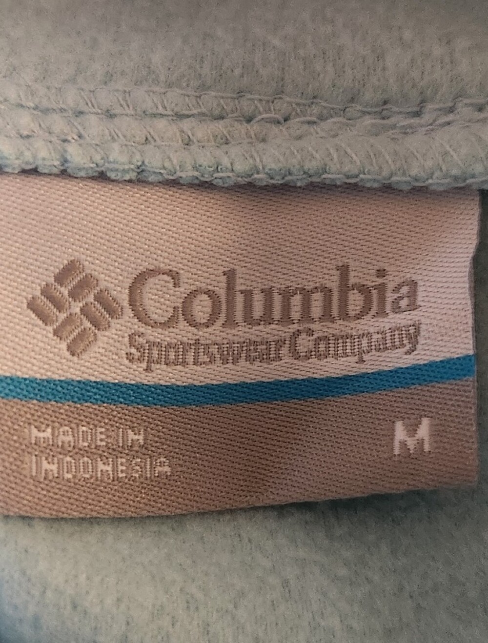 COLUMBIA Ali Peak Blue 1/4 Zip Mockneck Fleece Pullover Kangaroo Pocket NWT MED - Picture 9 of 13